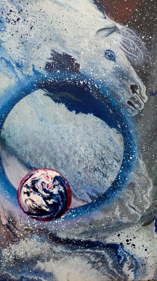 Artwork 'Moon deep end' Artwork 'Moon deep end'