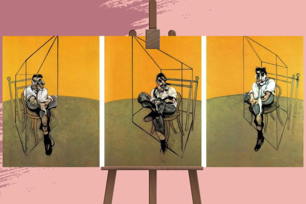 Картина Три наброска к портрету Люсьена Фрейда, Френсис Бэкон