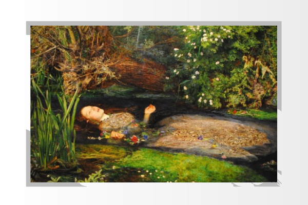 Painting Ophelia, John Everett Millais
