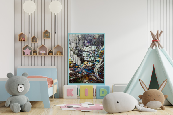 Interior paintings for a child's room