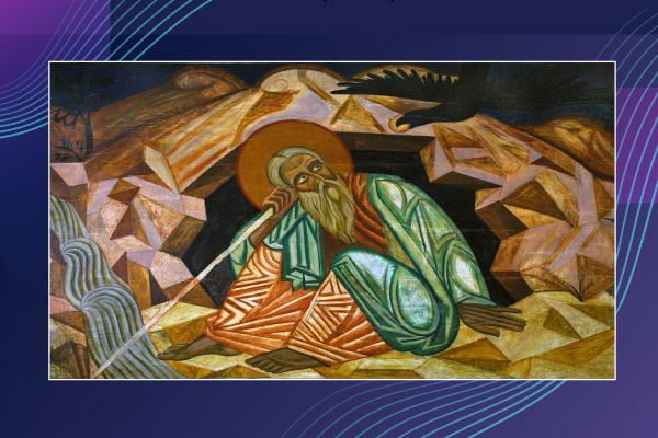 Prophet Ilya. Painting by Mikhail Lvovich Boychuk.