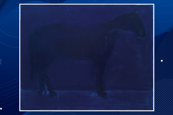 Horse. Evening. Painting by Anatoly Krivolap